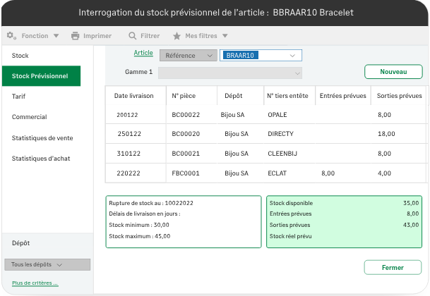 Sage 100 gestion commerciale - achats - stocks